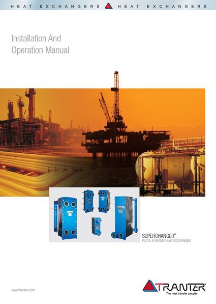 Каталог пластинчатых теплообменников Tranter